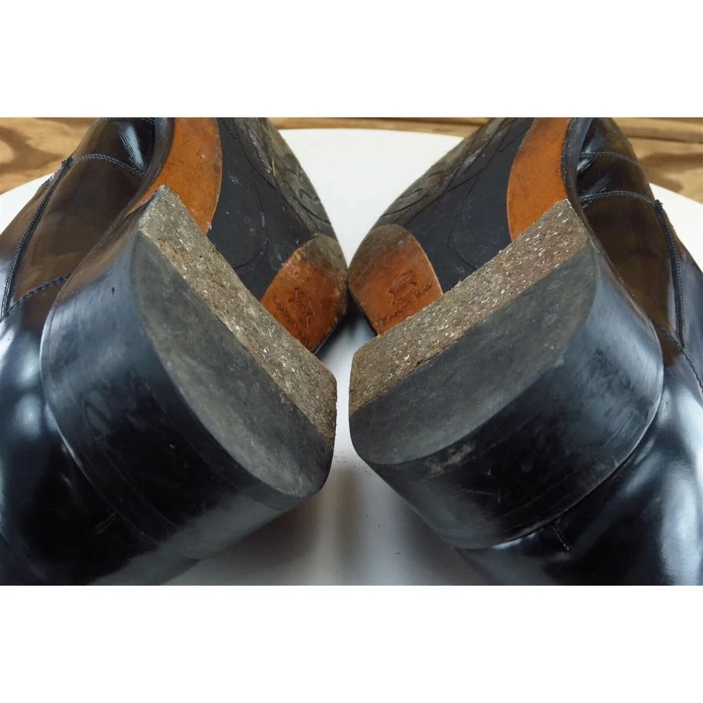 Four-Ay Shoes Sz 44 M Black Derby Oxfords Patent Leather‎ Men 2020